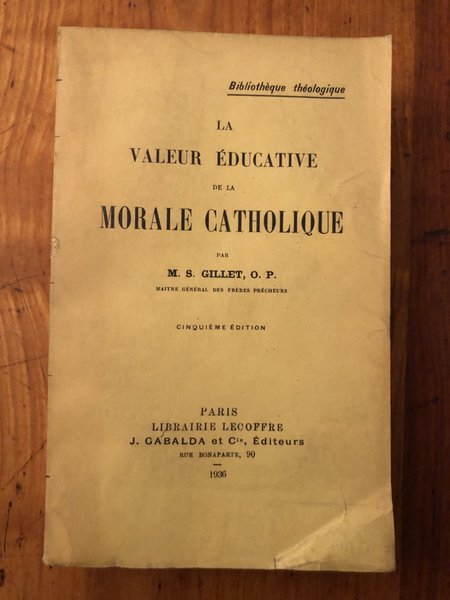 La valeur éducative de la morale catholique