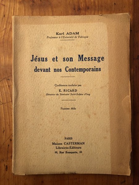 Jésus et son message devant nos contemporains