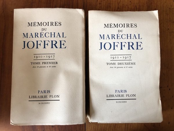 Mémoires du Maréchal Joffre 1910-1917 (2 volumes)