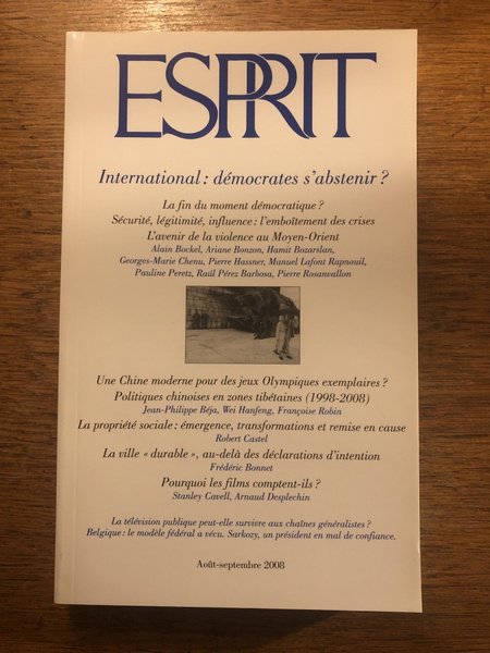 Revue Esprit Août-septembre, International : démocrates s'abstenir ?