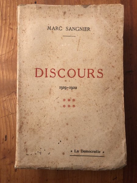 Discours 1919-1922