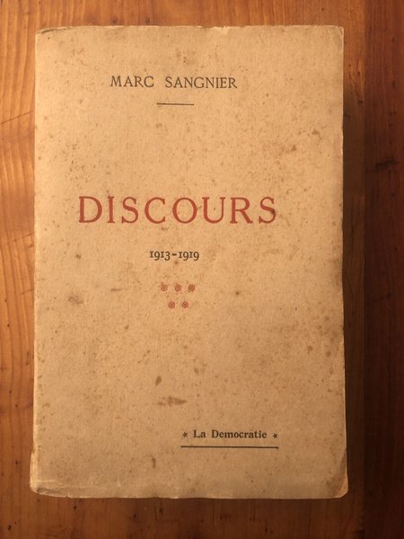 Discours 1913-1919