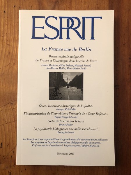 Revue Esprit, N° 379, Novembre 201 : La France vue …