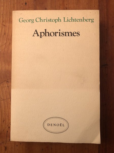 Aphorismes de Lichtenberg