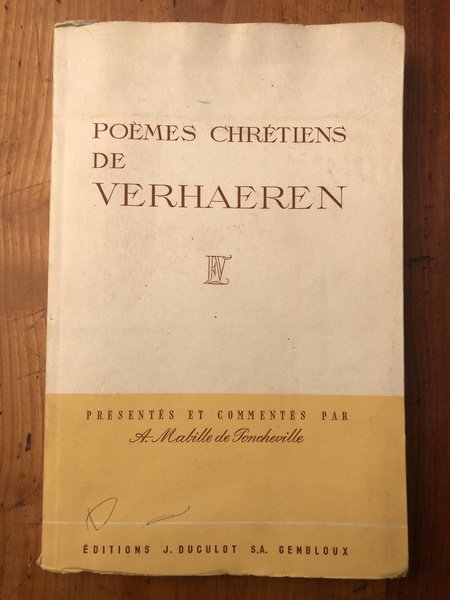 Poèmes chrétiens de Verhaeren