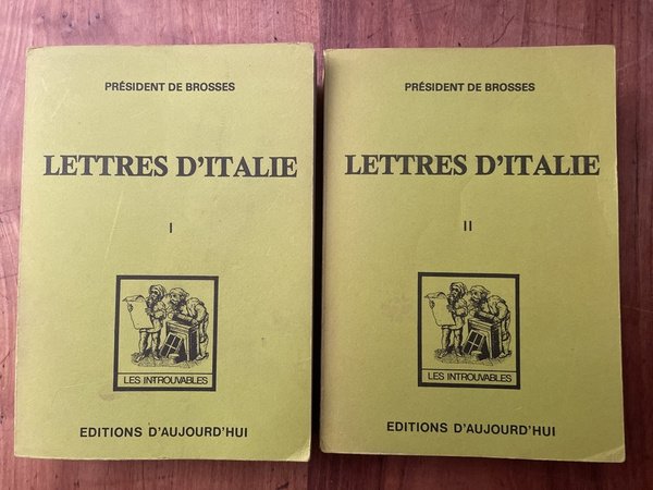 Lettres familières écrites d'Italie en 1739 et 1740