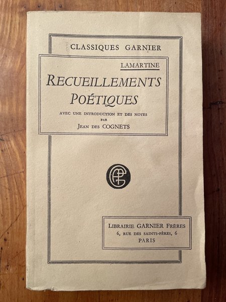 Recueillements poétiques