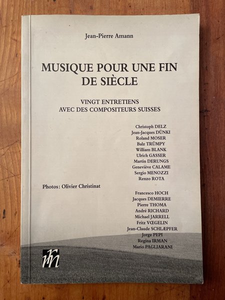 musique pour une fin de siecle, vingt entretiens avec des …