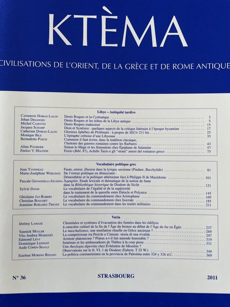 Ktèma 2011 Numéro 36