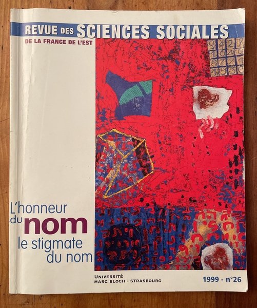 Revue des sciences sociales de la France de l'Est N° …