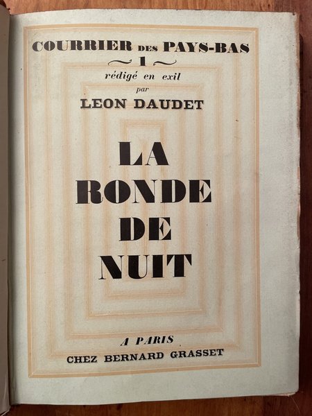 La ronde de nuit, Courrier des Pays Bas, tome 1