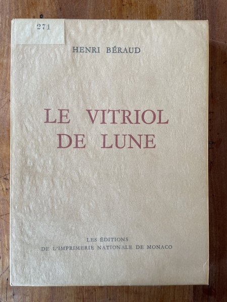 Le vitriol de Lune