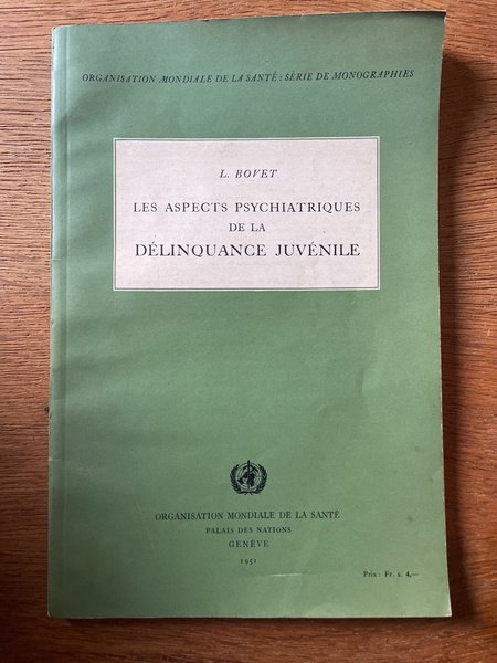 Les aspects psychiatriques de la délinquance juvénile