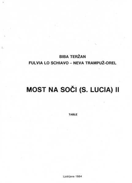 Most na Soci (S. Lucia) 3 volumi
