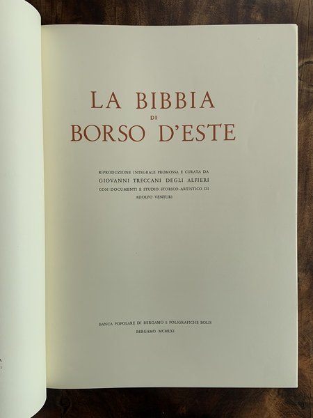 La Bibbia di Borso d'Este, 2 volumi