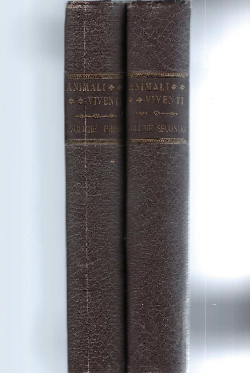 Animali viventi. Storia naturale.
