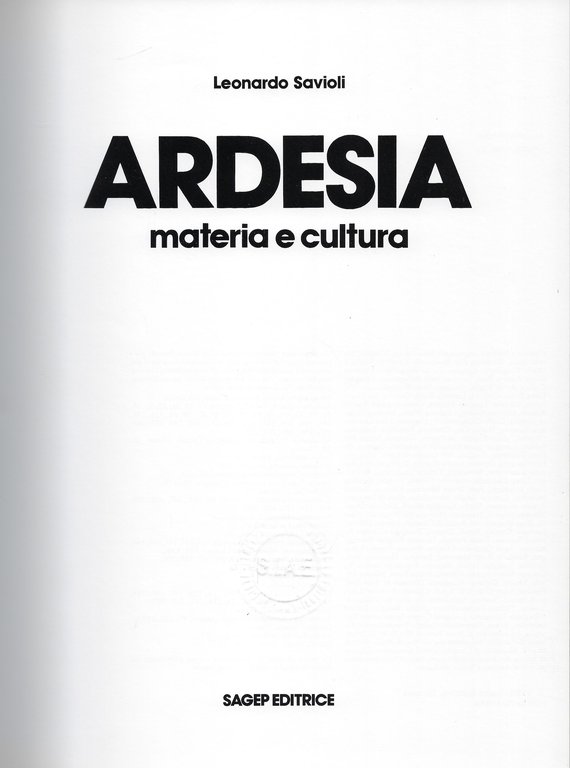 Ardesia. Materia e cultura