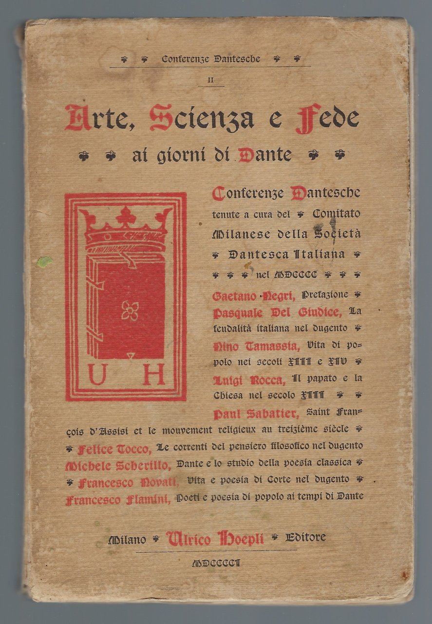 Arte Scienza e Fede ai giorni di Dante