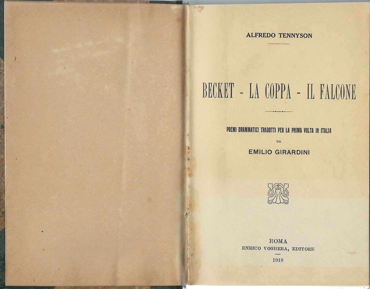 Becket - La coppa - Il falcone. Poemi drammatici tradotti …