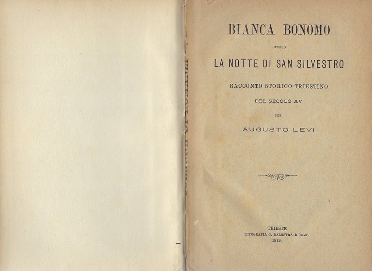 Bianca Bonomo ovvero la notte di San Silvestro, racconto storico …