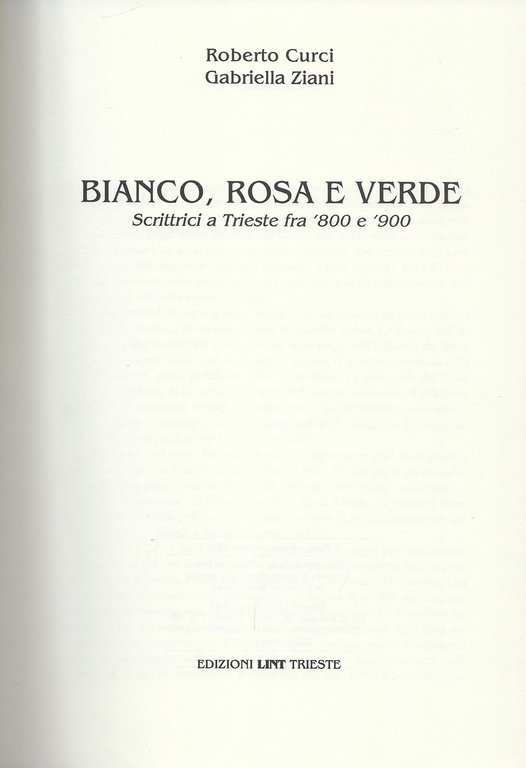 Bianco, rosa e verde