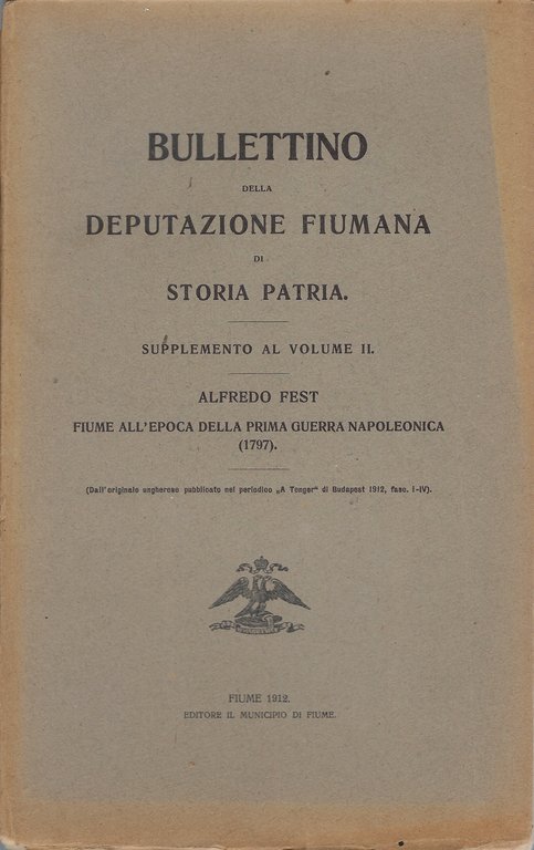 Bullettino della Deputazione Fiumana di Storia Patria