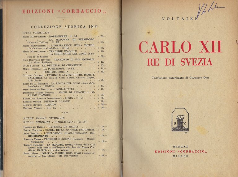 Carlo XII Re di Svezia