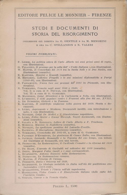 Cavour e la Venezia Giulia - Contributo alla storia del …