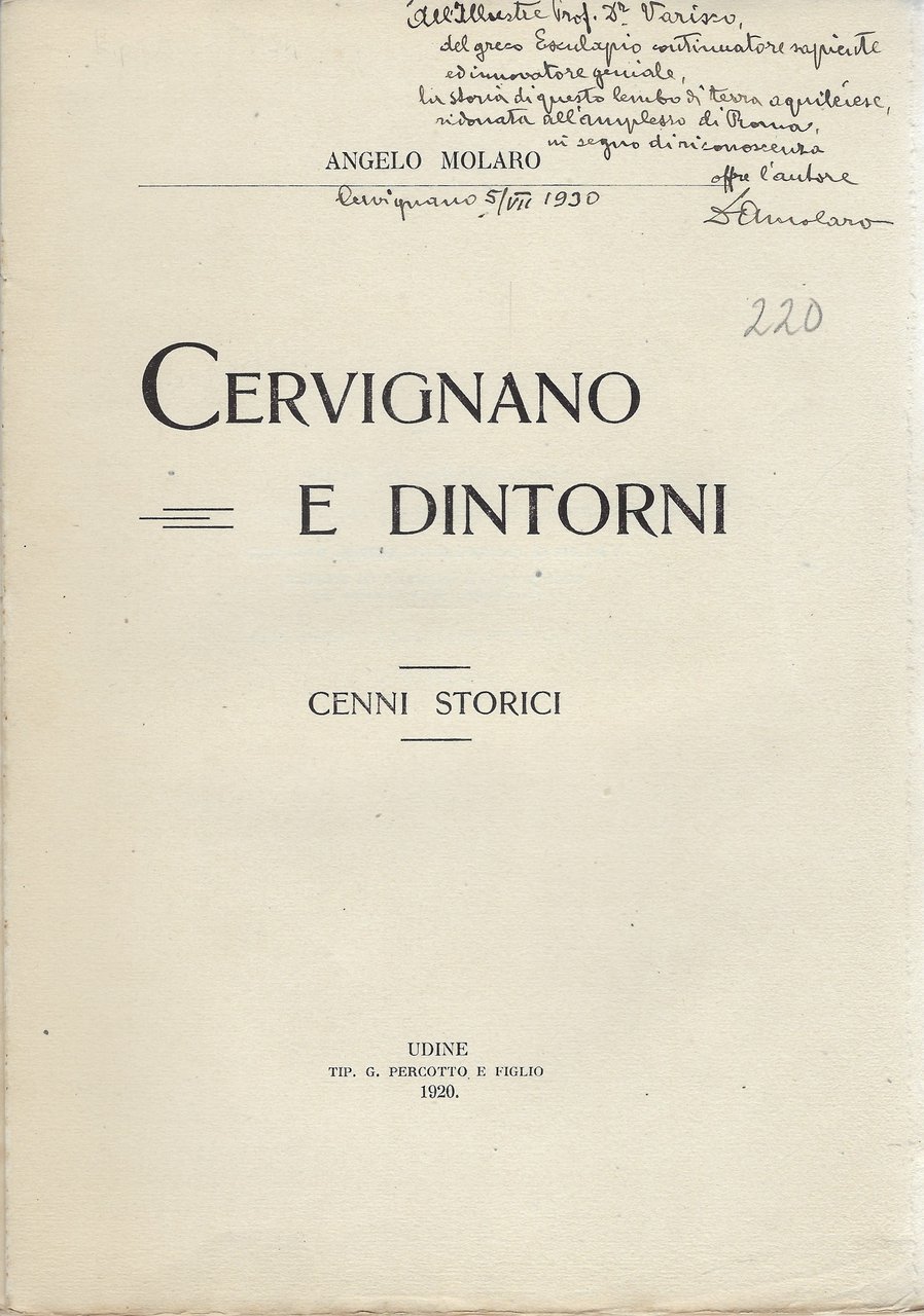 Cervignano e dintorni (Cenni storici)