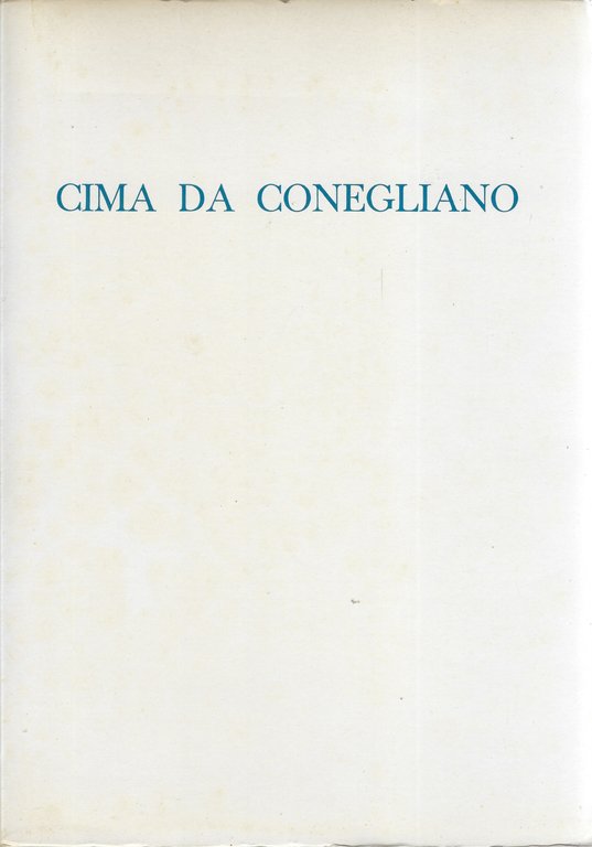 Cima da Conegliano: catalogo della mostra