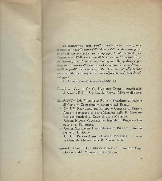 Commissione d'indagini per la spedizione polare dell'Aeronave "Italia"