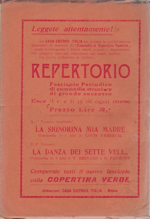 Comoedia - Periodico di commedie e di vita teatrale. N …