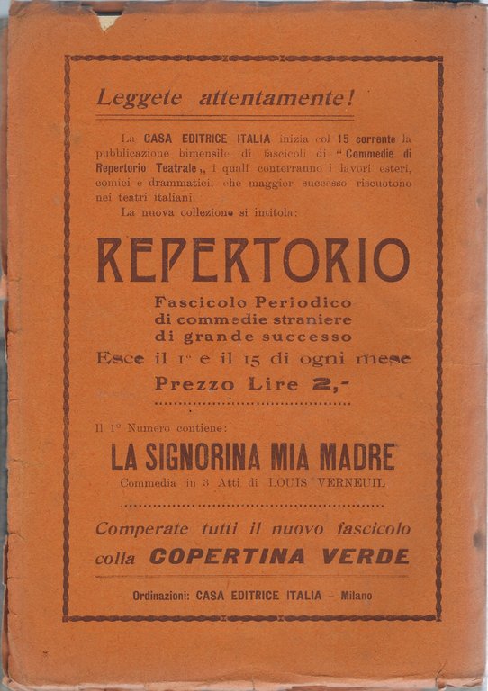 Comoedia - Periodico di commedie e di vita teatrale. N …