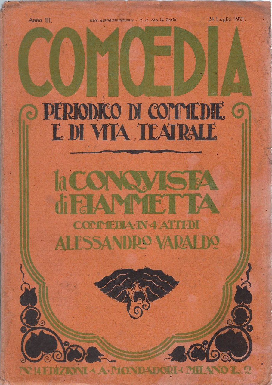 Comoedia - Periodico di commedie e di vita teatrale. N …