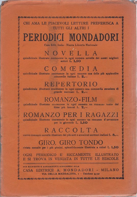 Comoedia - Periodico di commedie e di vita teatrale. N …