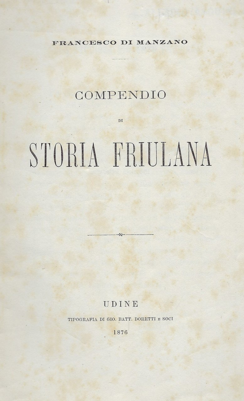 Compendio di Storia Friulana