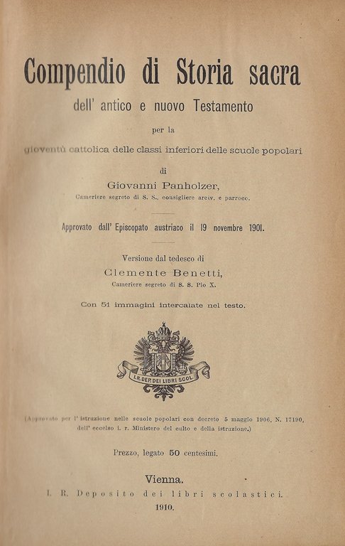 Compendio di Storia sacra dell'antico e nuovo Testamento