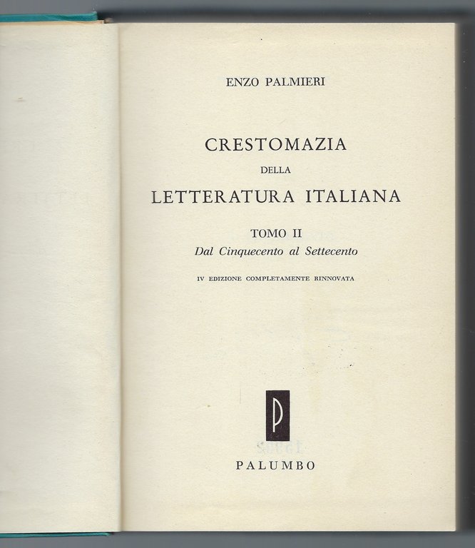 Crestomazia della Letteratura Italiana