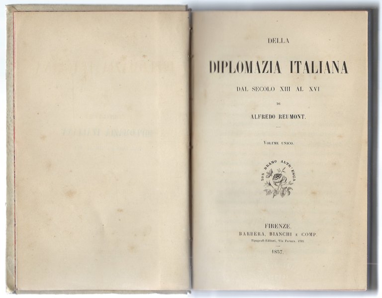 Della diplomazia italiana dal secolo XIII al XVI