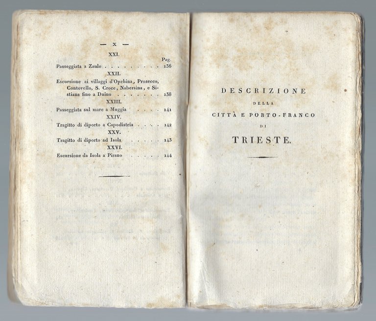 Descrizione della fedelissima città e Porto - Franco di Trieste …