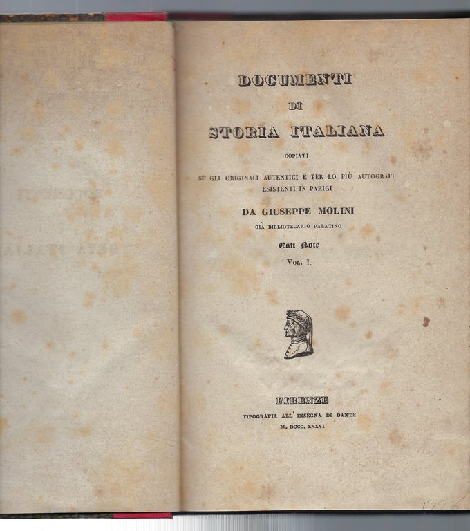 Documenti di Storia Italiana copiati su gli originali autentici e …