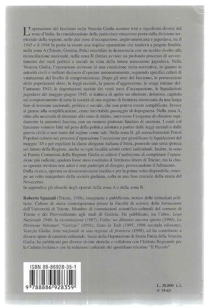 "Epurazione di frontiera 1945-48" Le ambigue sanzioni contro il fascismo …