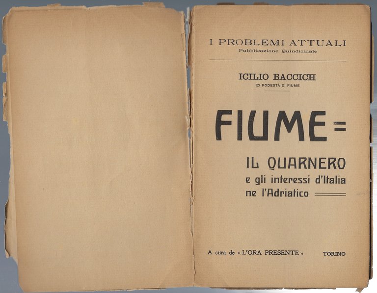 Fiume il Quarnero e gli interessi d'Italia ne l'Adriatico