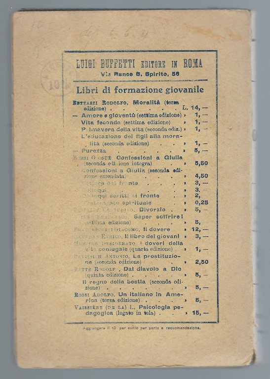 Gioventù. Conferenze e scritti vari