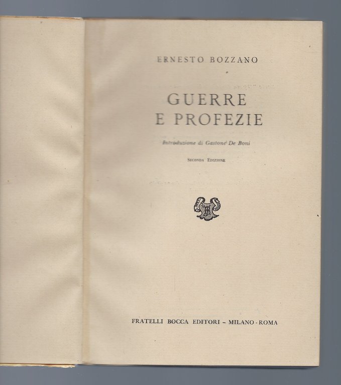 Guerre e profezie