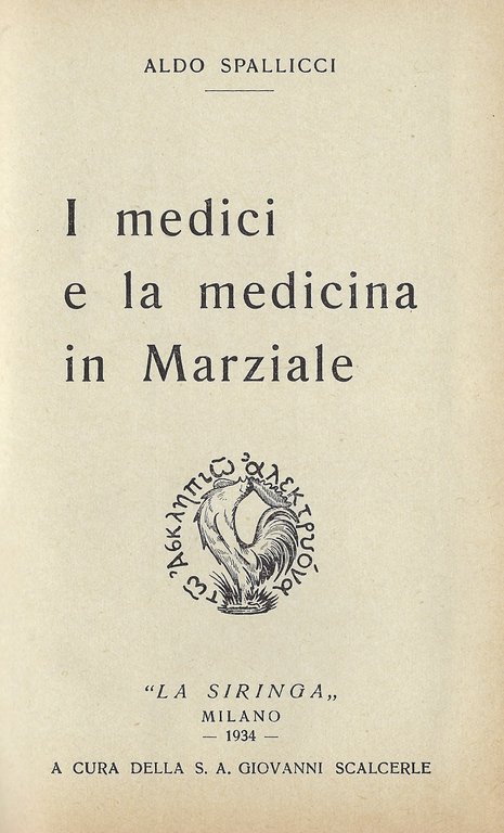 I medici e la medicina in Marziale