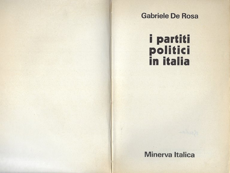 I partiti politici in Italia