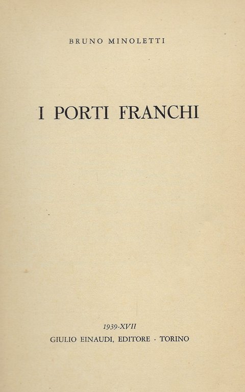 I porti franchi