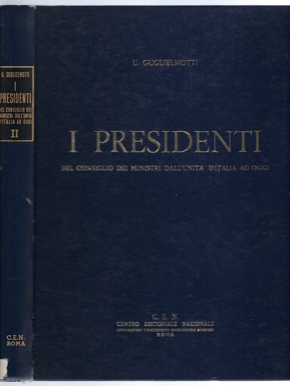 I presidenti del consiglio dei ministri dall' unità d'Italia ad …