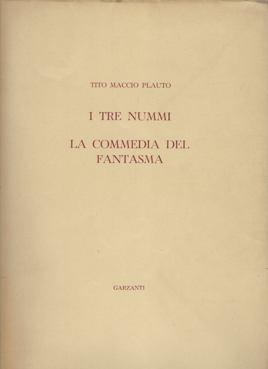 I tre Nummi La Commedia del fantasma
